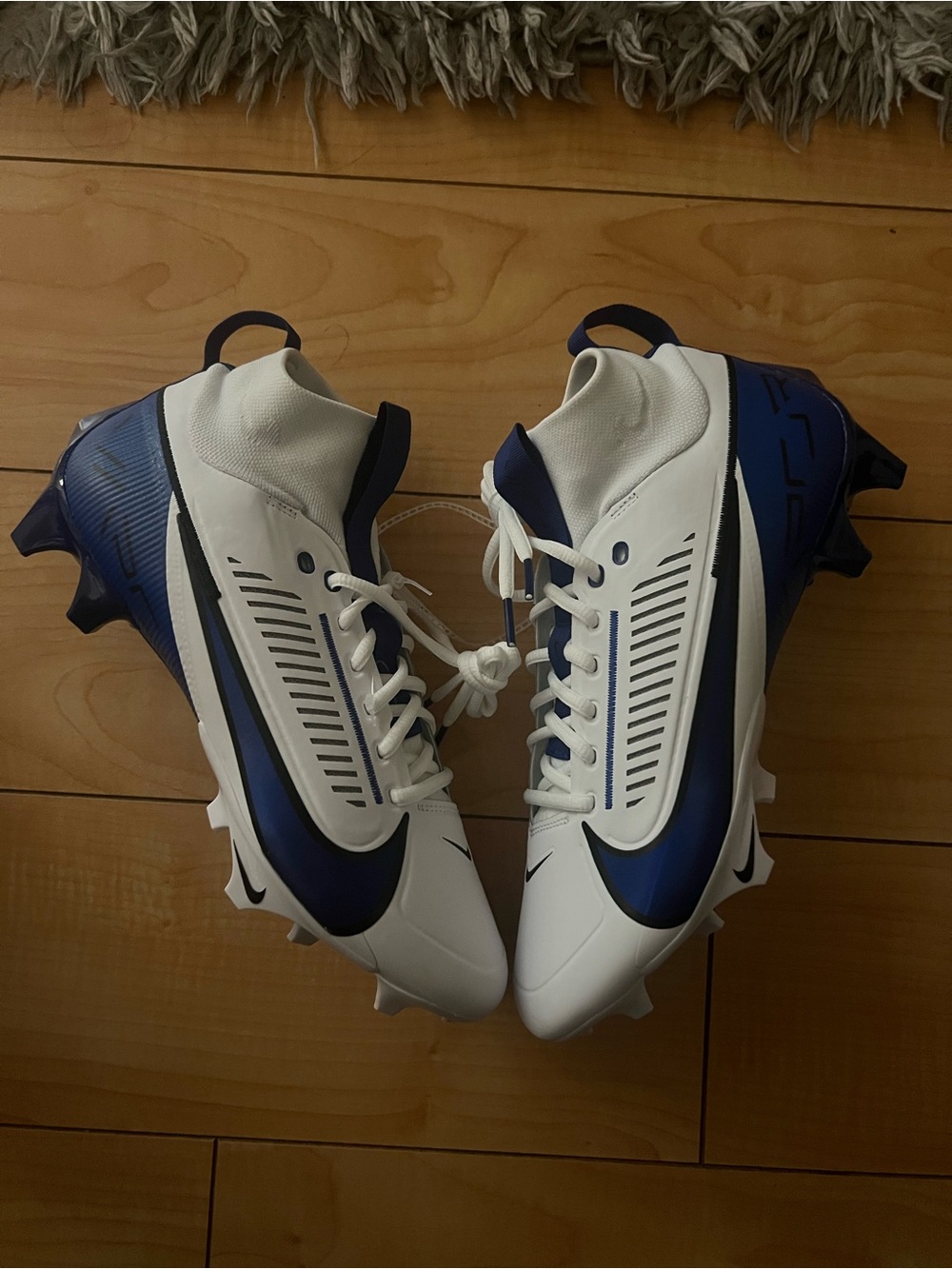 Nike Vapor Edge Pro 360 2 TB Mens Size 9.5 Football Cleats Blue FN7759-113